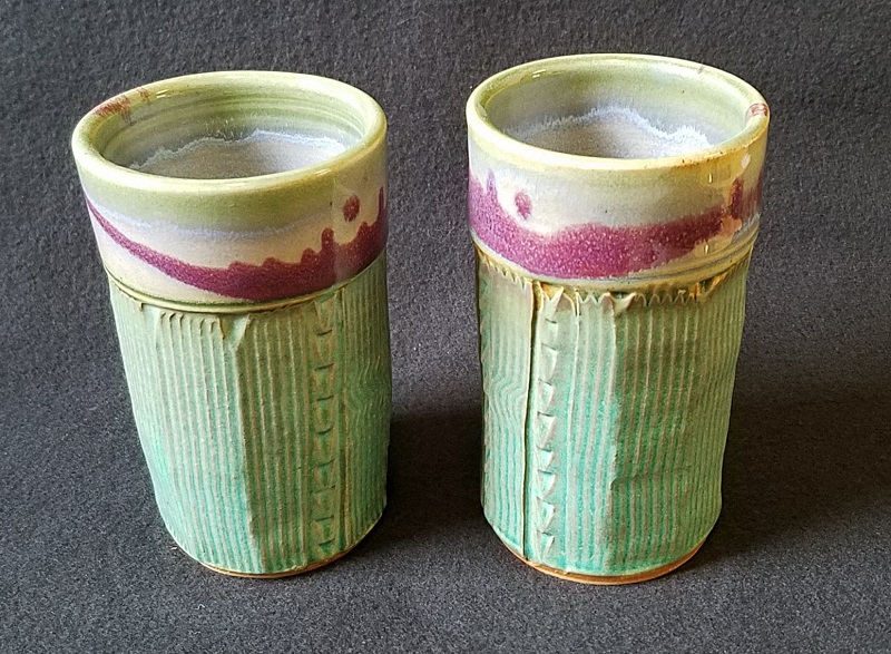 Tumbler Green #13 by Kelly and Pamela Donaldson, Cross Creek Clay
