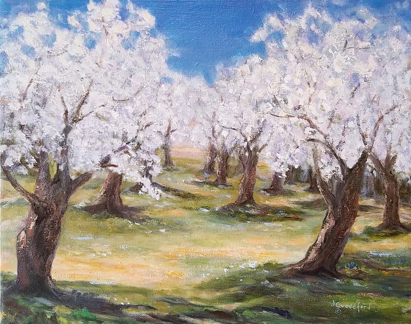 Dancing Trees Bloom by Jeanne Cuddeford