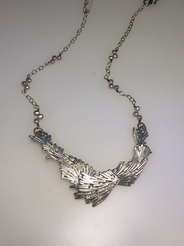 Articulated leaves necklace (GT1315) by Gabrielle Taylor