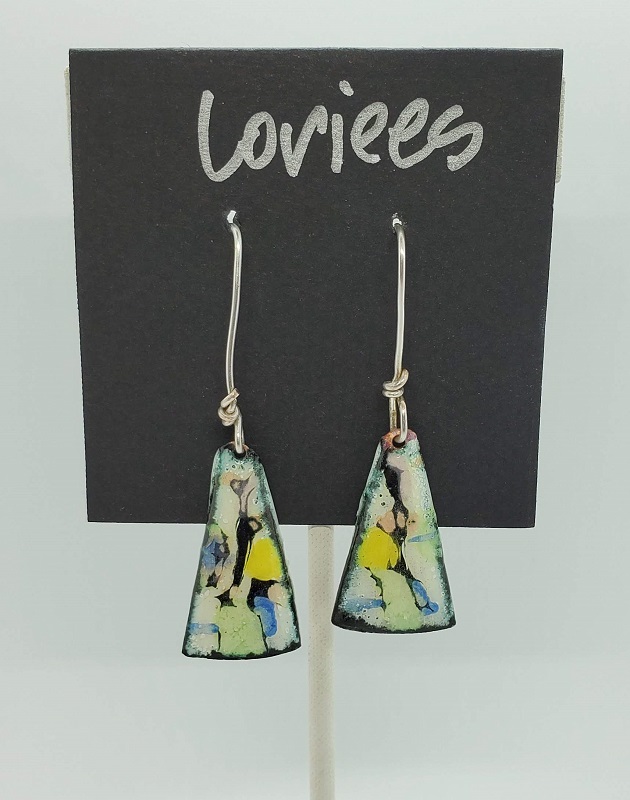 Watercolor Triangles earrings by Lori Schanche