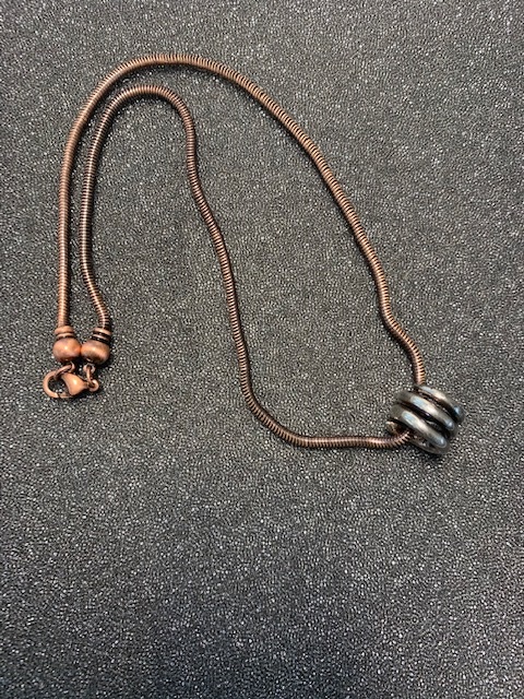 Silver coil on copper cable (GT1652) by Gabrielle Taylor