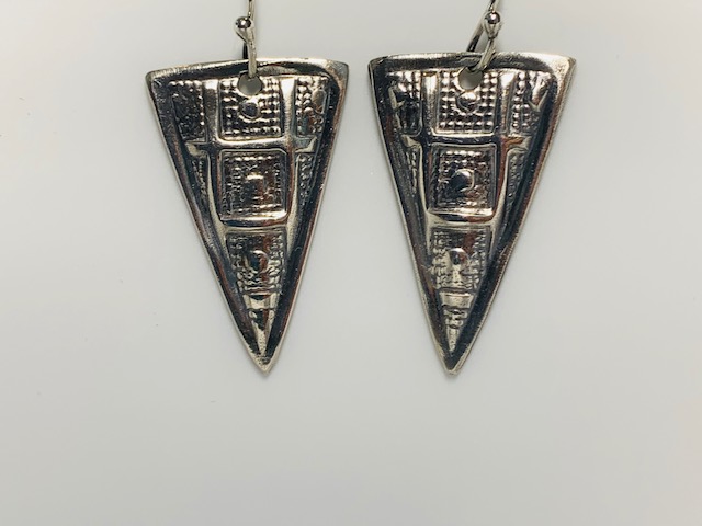 Triangular drop earrings (GT1657) by Gabrielle Taylor