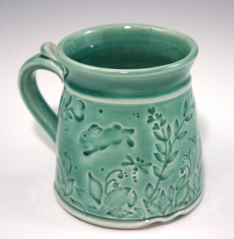 Mug, Green Glaze (GLLL_19_32) by Phil Fishwick