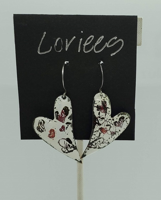 Heartz earrings by Lori Schanche