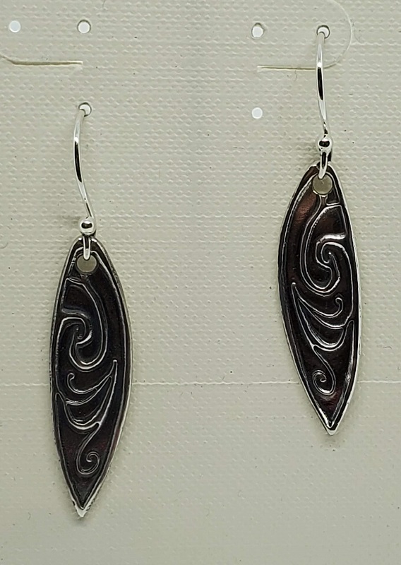 Deco swirl earrings (GT1674) by Gabrielle Taylor