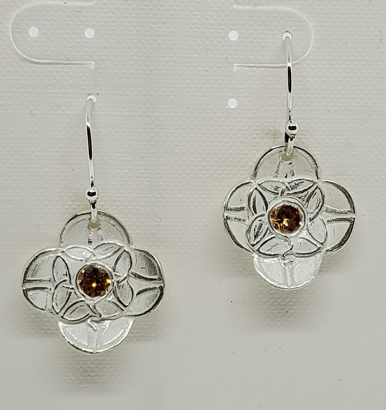 Sunstone flower earrings (GT1688) by Gabrielle Taylor