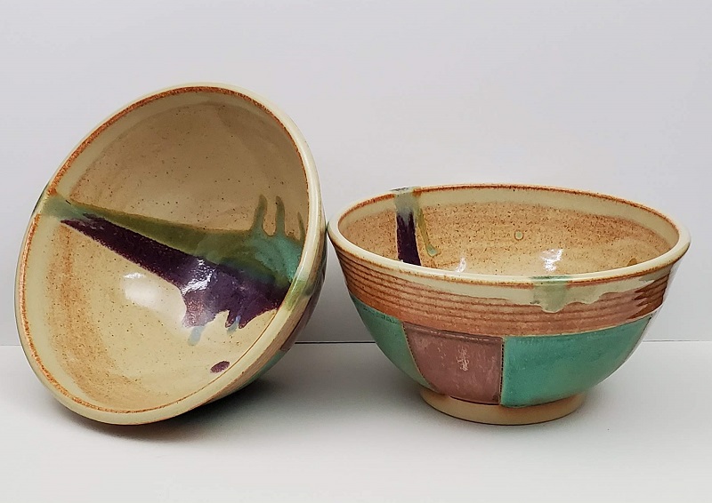 Bowl - Copper & Bronze by Kelly and Pamela Donaldson, Cross Creek Clay