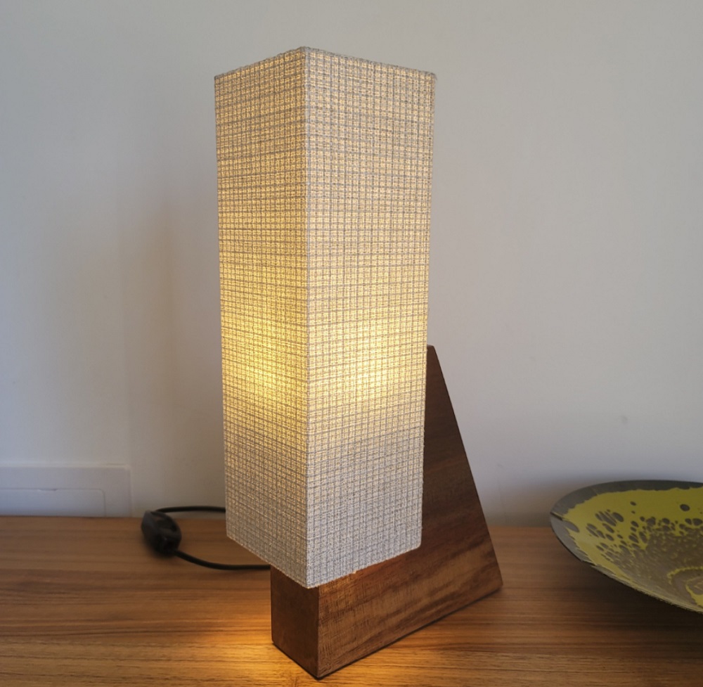 Walnut Shelf Lamp by James Violette