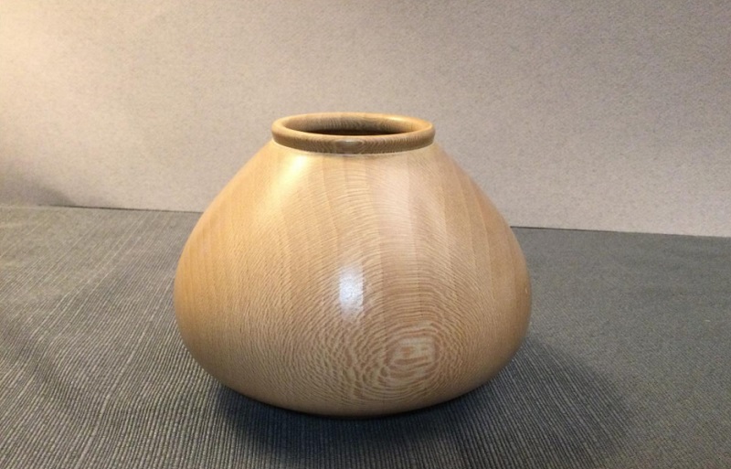 London Plane (Sycamore) Hollow Form Vessel by Michael Pedemonte