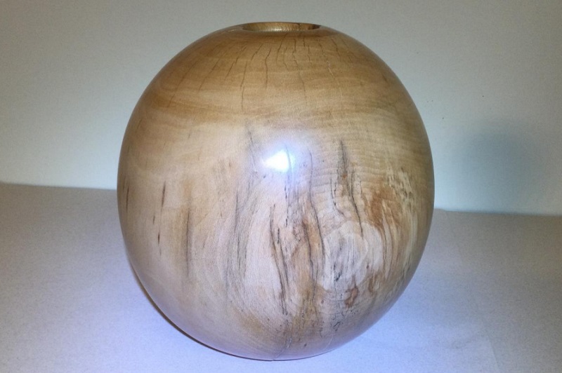 Large Hollow Sycamore Sphere by Michael Pedemonte
