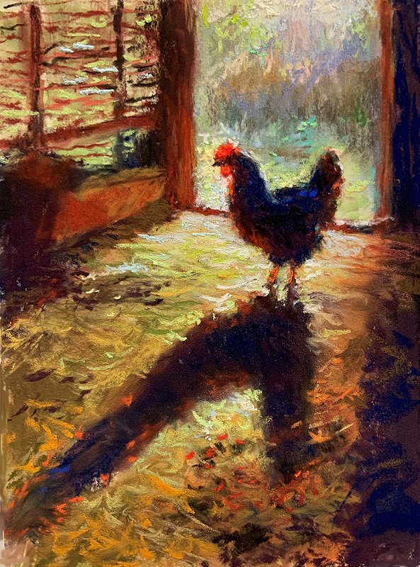 Rooster Shadow by Susan Kuznitsky