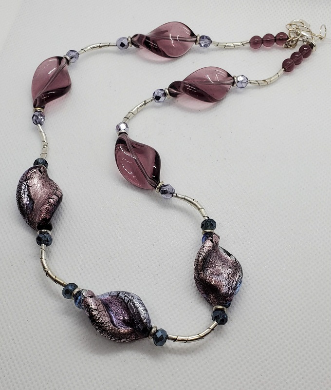 Murano Glass Twists necklace by Gabrielle Taylor