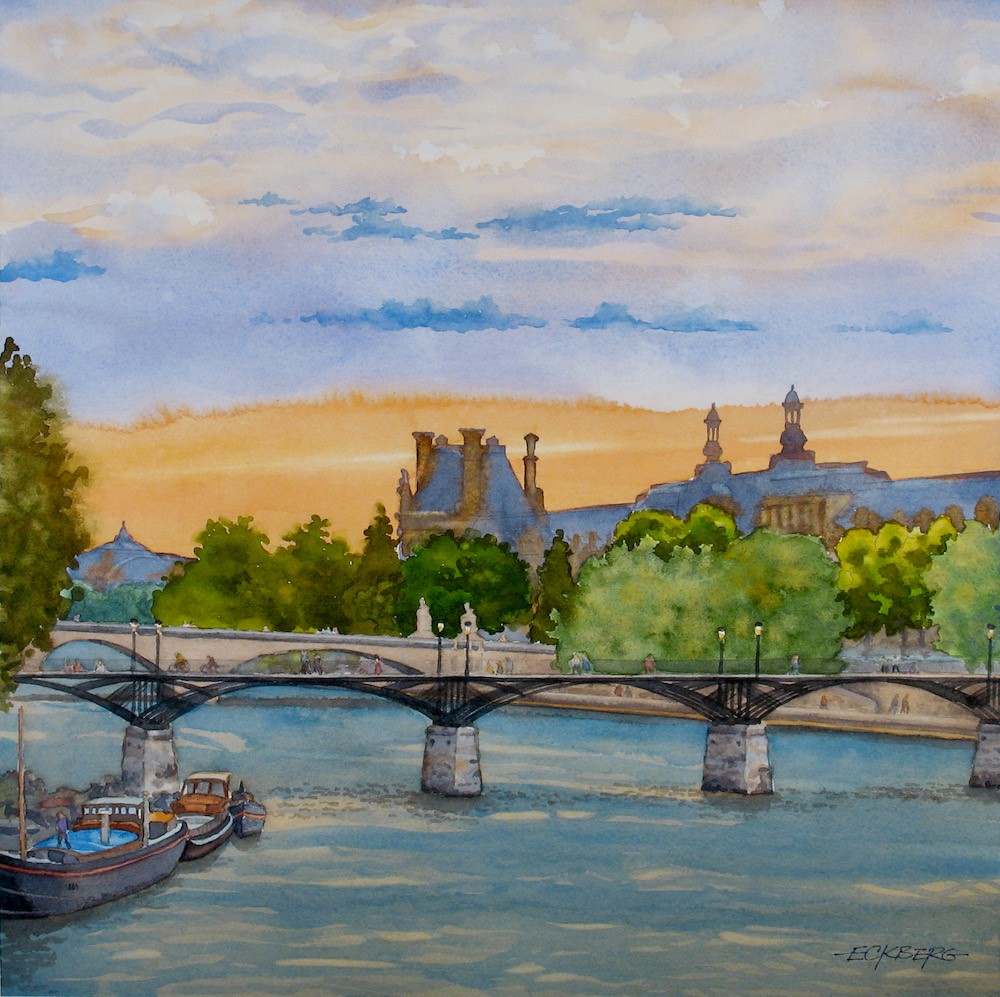 The Seine at Sunset by Chris Eckberg