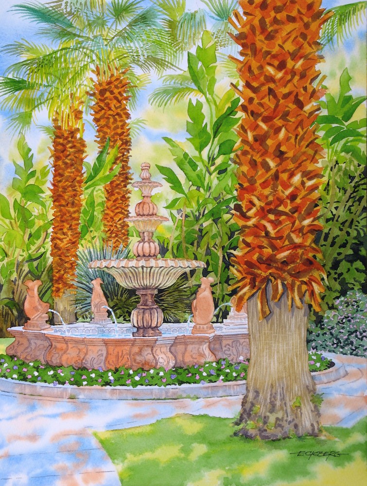 Tropical Fountain by Chris Eckberg