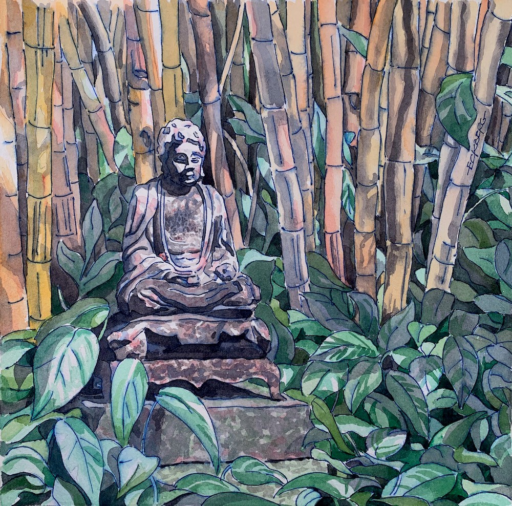Bamboo Buddha by Chris Eckberg