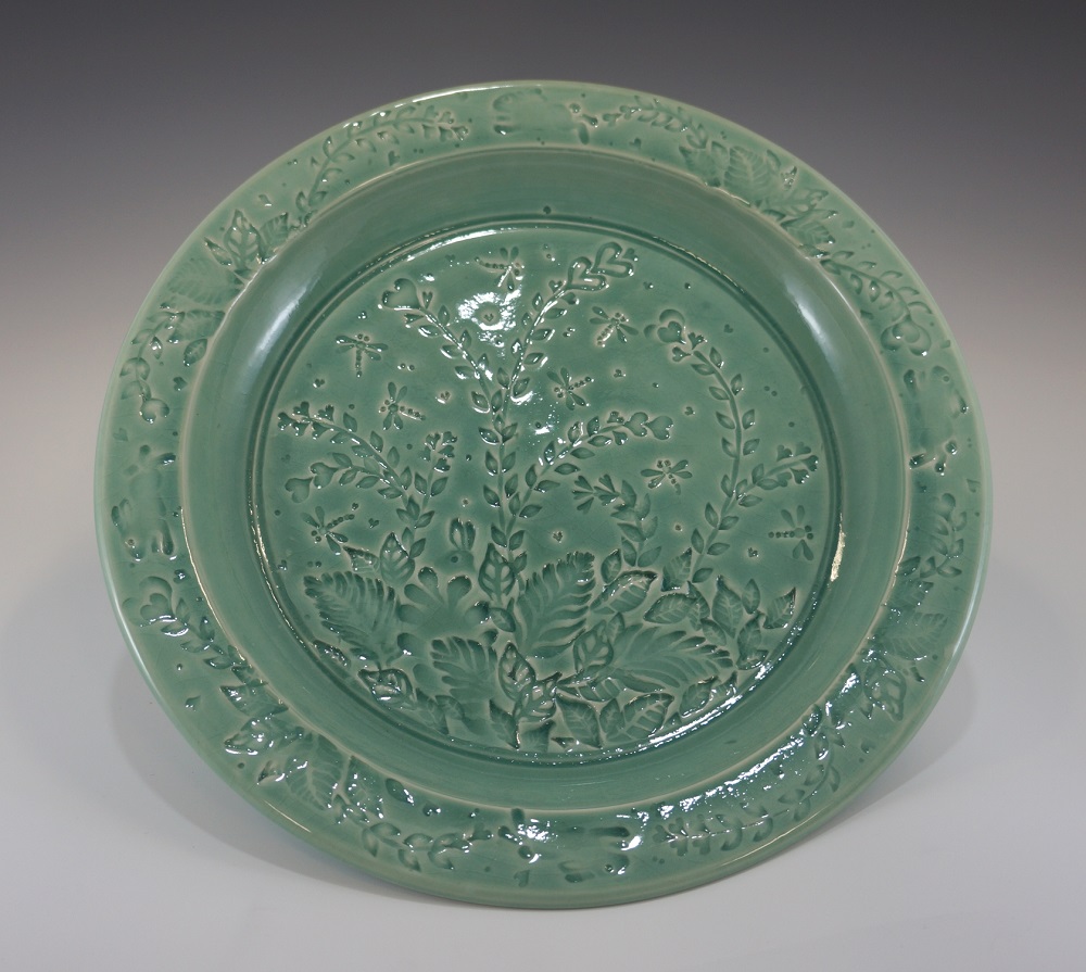 Plate, Green Glaze by Phil Fishwick