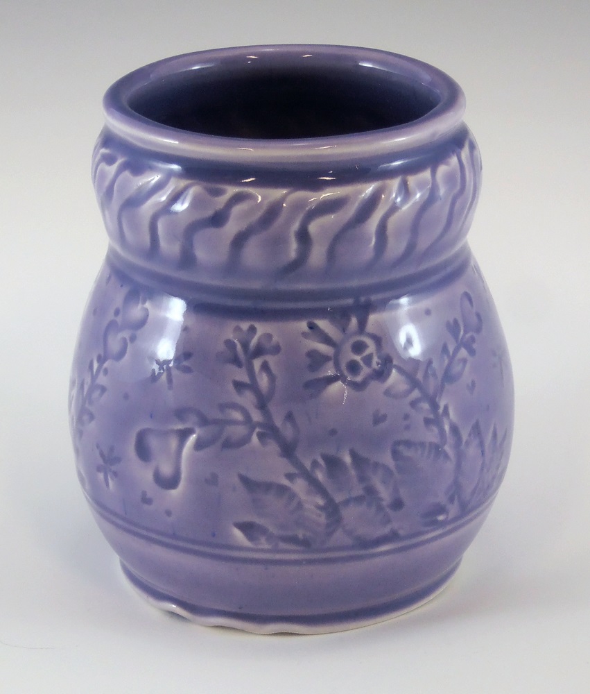 Vase, Garden, Purple Glaze by Phil Fishwick