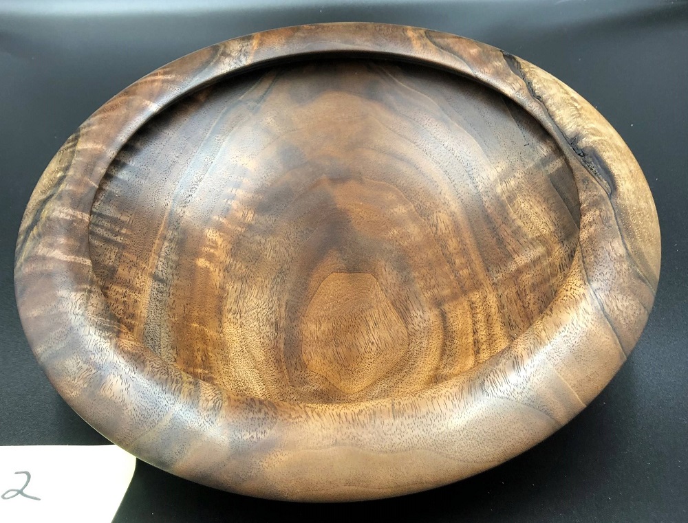 Walnut Bowl with Undercut Edge by Michael Pedemonte