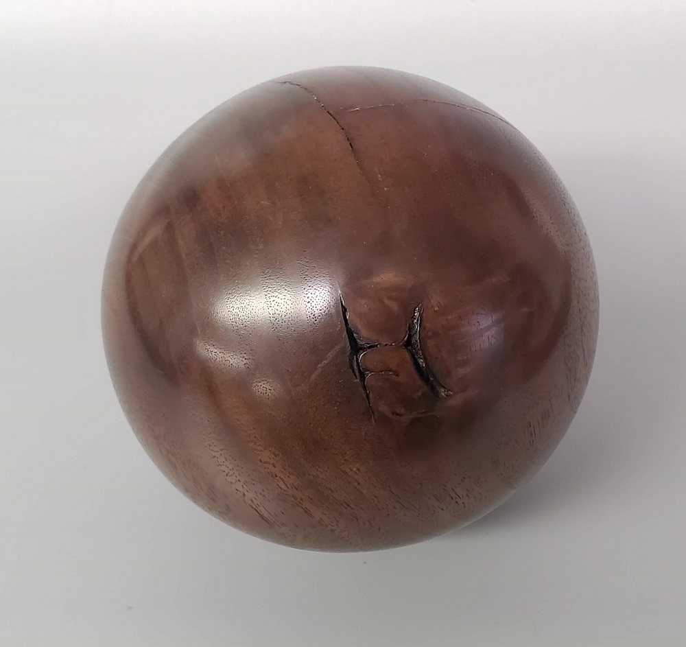 Sphere - Black Walnut (Small) by Michael Pedemonte