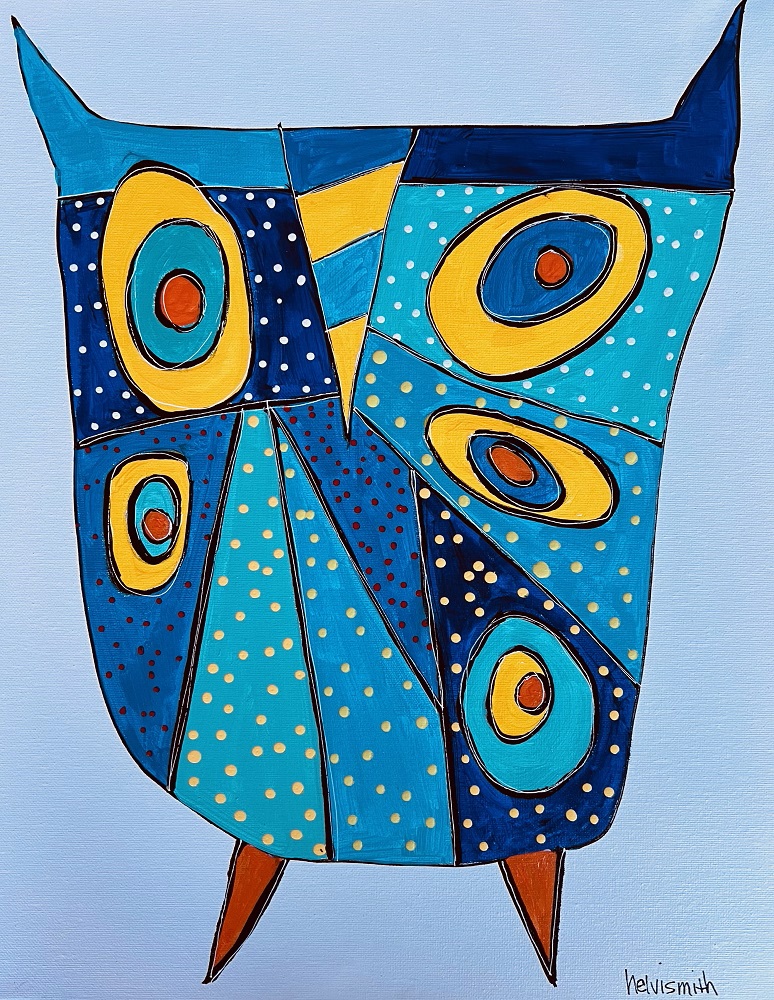 Blue Owl by Helvi Smith