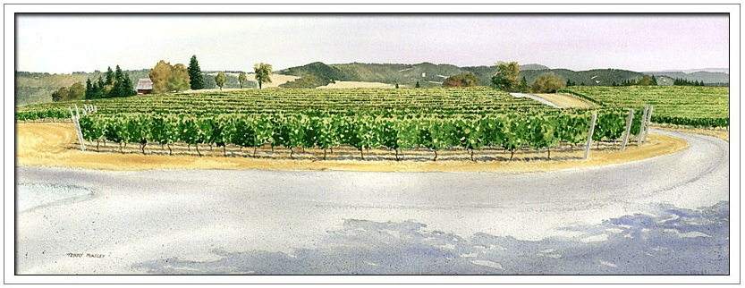 Eminent Domaine Vineyard by Terry Peasley