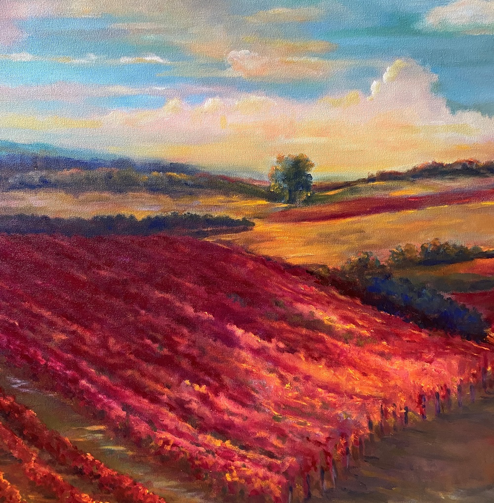 Red Vineyard, Amity by Toni Tyree