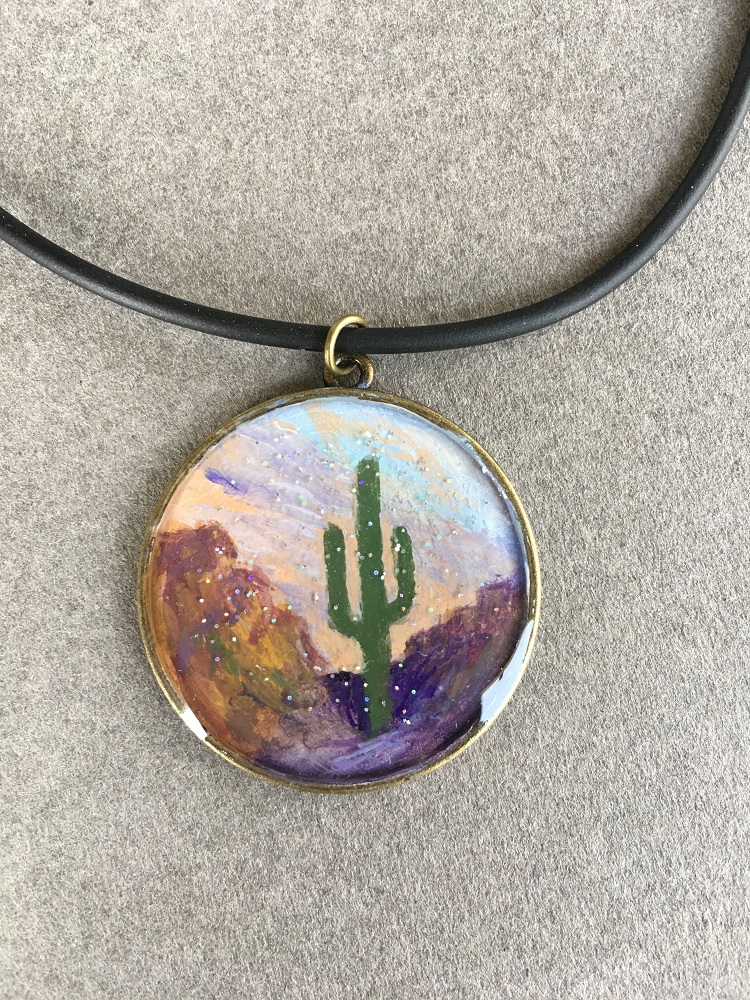 Necklace - Hidden Valley painting by Susan Grace Branch