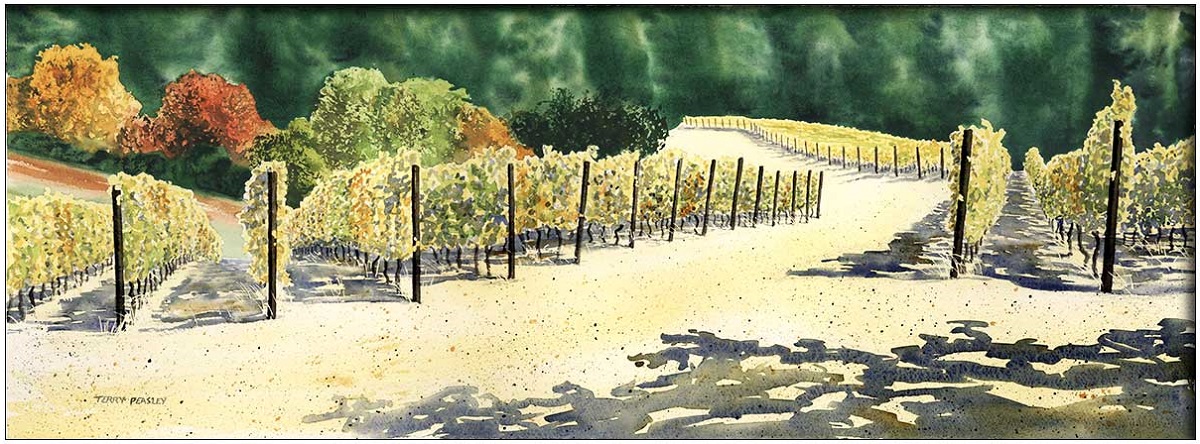 Fall at Fairsing Vineyard by Terry Peasley