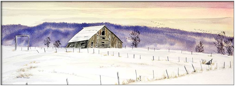 Long Creek - Winter by Terry Peasley
