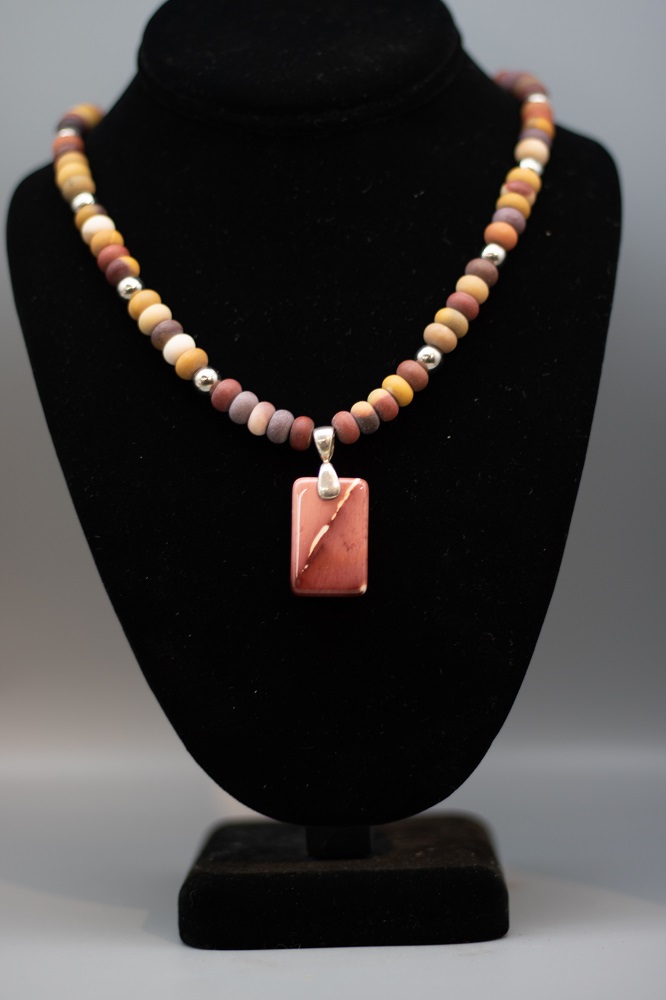 Necklace - Mookaite Jasper Pendant by Gerry and Melissa Rasch, GMR Creates