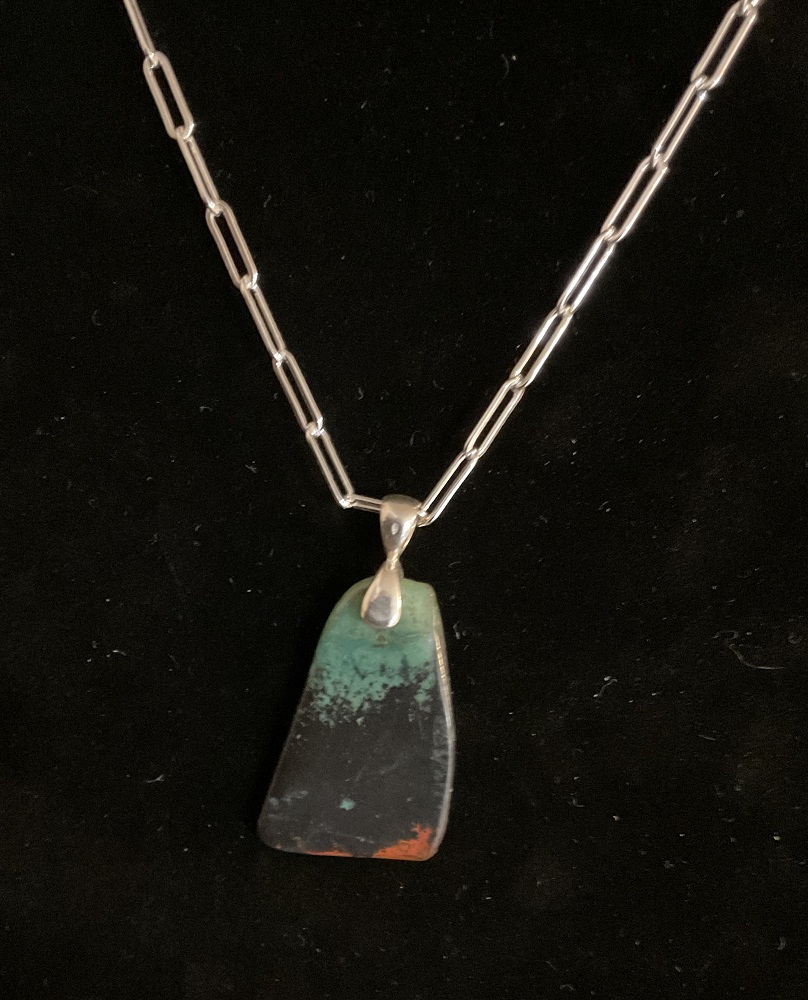 Necklace - Sonoran Sunrise w/ Sterling Silver Chain by Gerry and Melissa Rasch, GMR Creates
