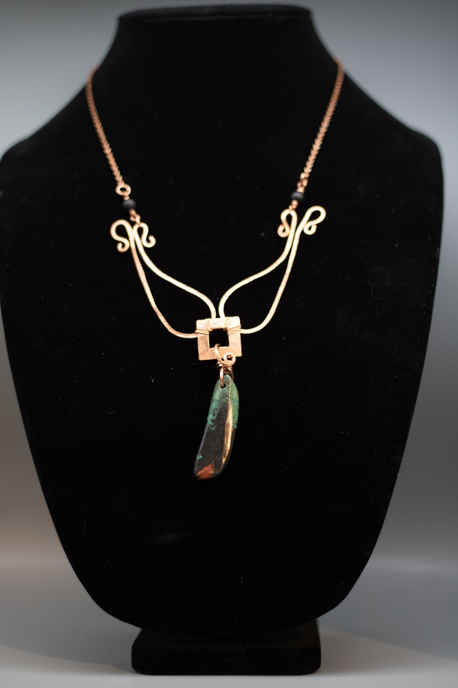Necklace - Sonora Sunrise Pendant with Copper Necklace by Gerry and Melissa Rasch, GMR Creates