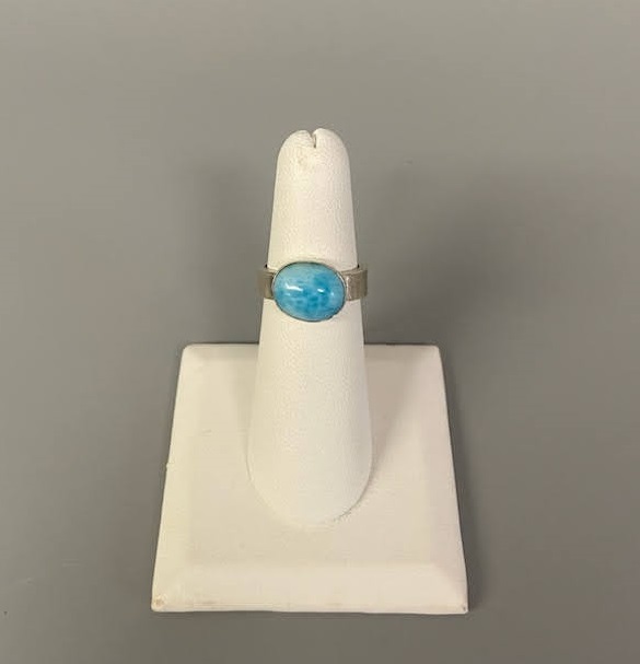 Ring - Sterling Silver/Larimar by Gerry and Melissa Rasch, GMR Creates
