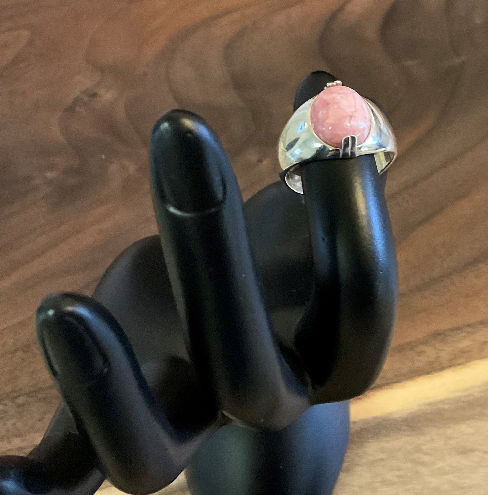 Ring - Sterling Silver / Rhodochrosite by Gerry and Melissa Rasch, GMR Creates