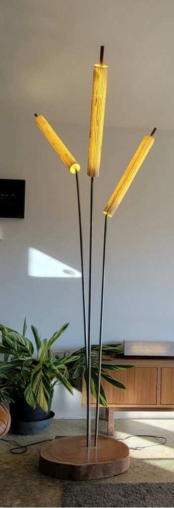 3 Prong Floor Lamp by James Violette