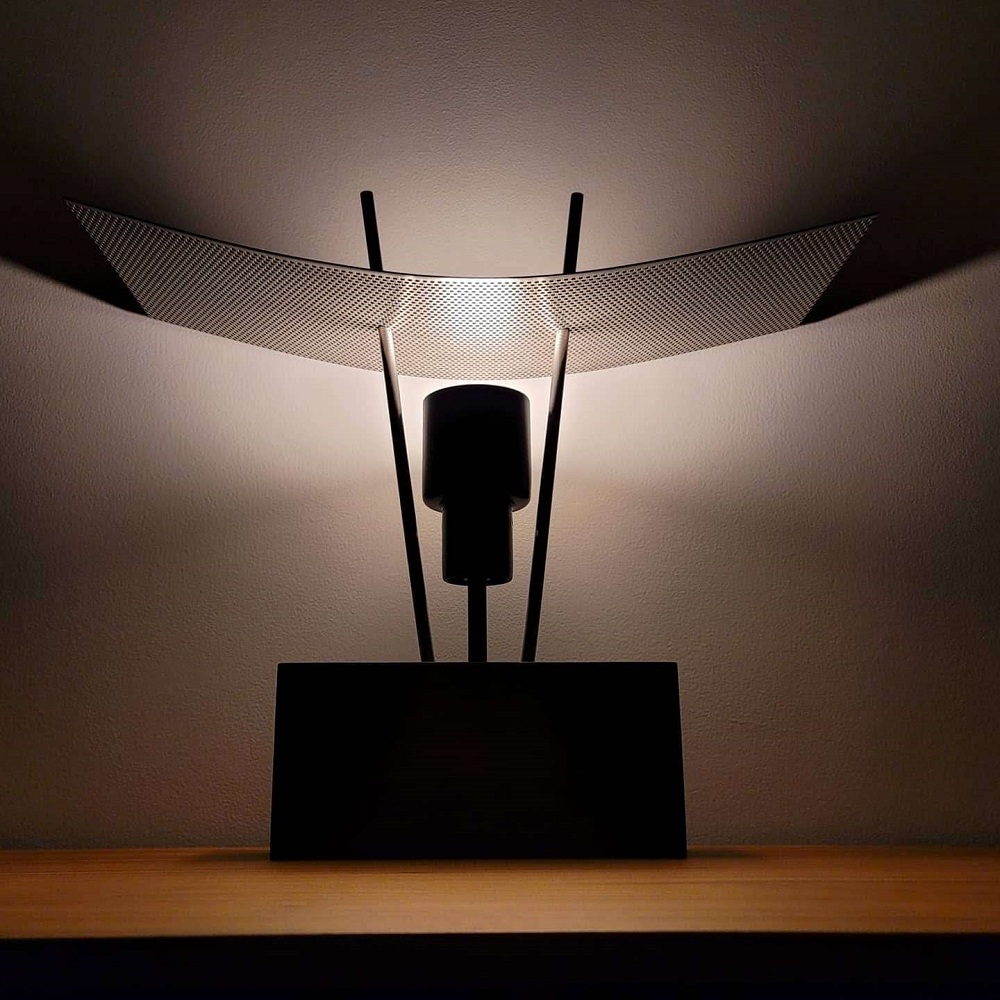 Small Perf Table Lamp #1 by James Violette