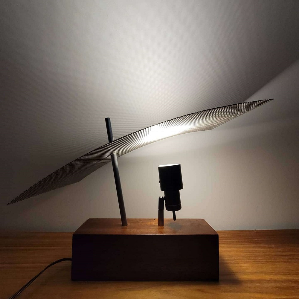 Small Perf Table Lamp #2 by James Violette