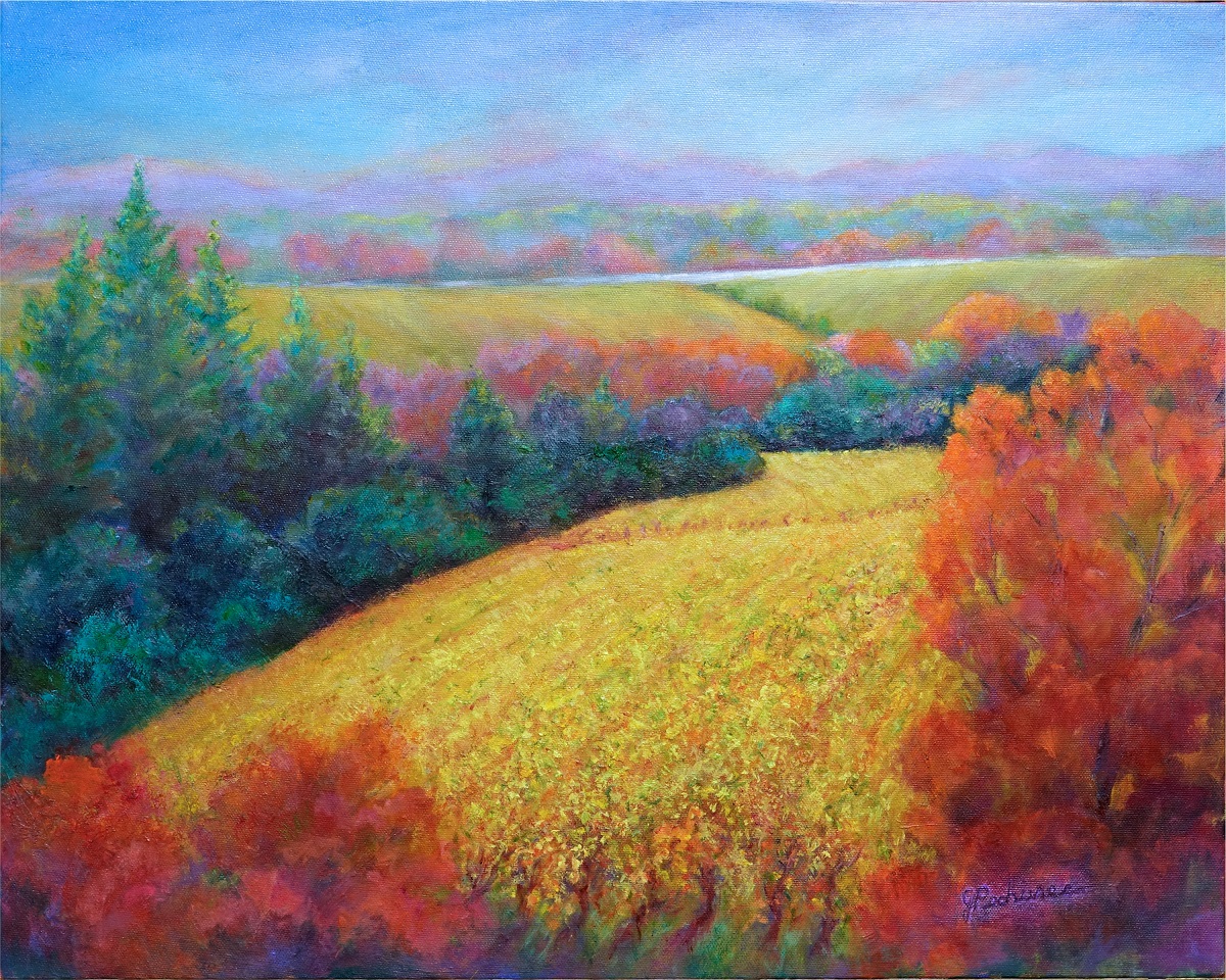 Valley Vineyards by Joan Pechanec