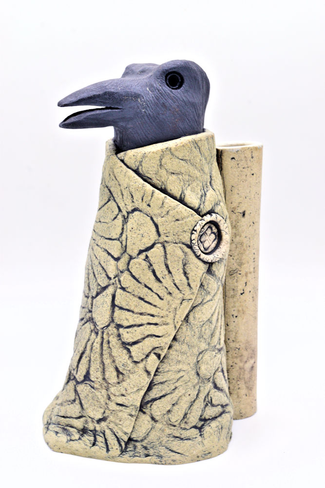 Crow-Kin #903V (Vase) by B.G. Dodson