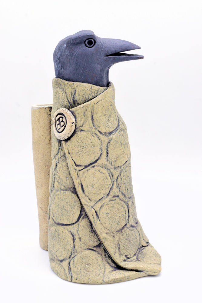 Crow-Kin #904V (Vase) by B.G. Dodson