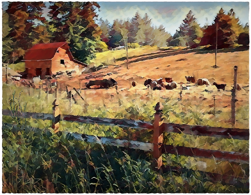 Coastal Oregon Sheep Farm by Fred Hartson