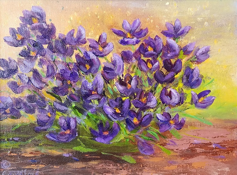 Purple Cluster by Jeanne Cuddeford