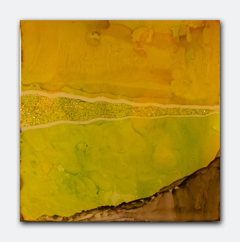 Coaster - Yellow Tile (A27) by Therese Misner