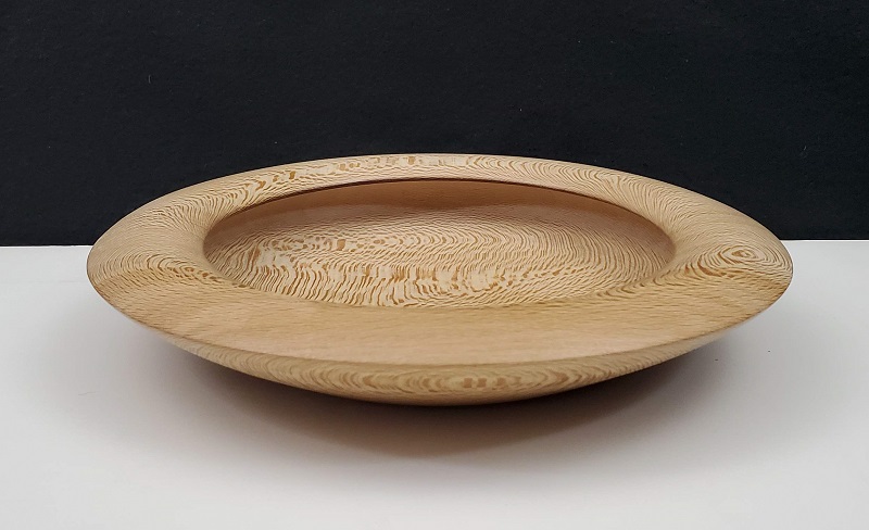 London Plane Sycamore Decorative Bowl with Rim by Michael Pedemonte