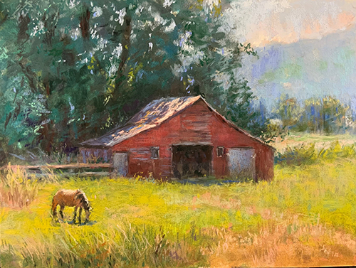 Red Barn in Summer by Susan Kuznitsky