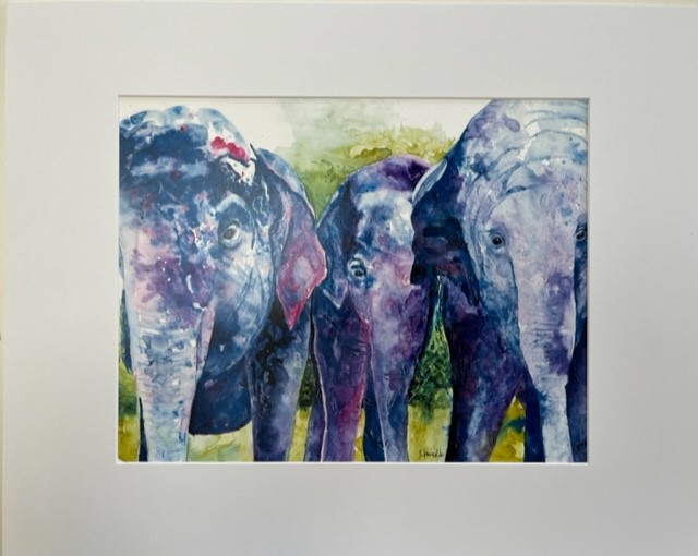 Purple Elephants by Linda Swindle
